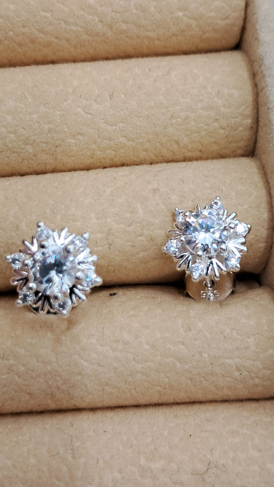 Studs Estrella de Hielo Deluxe - Plata 925
