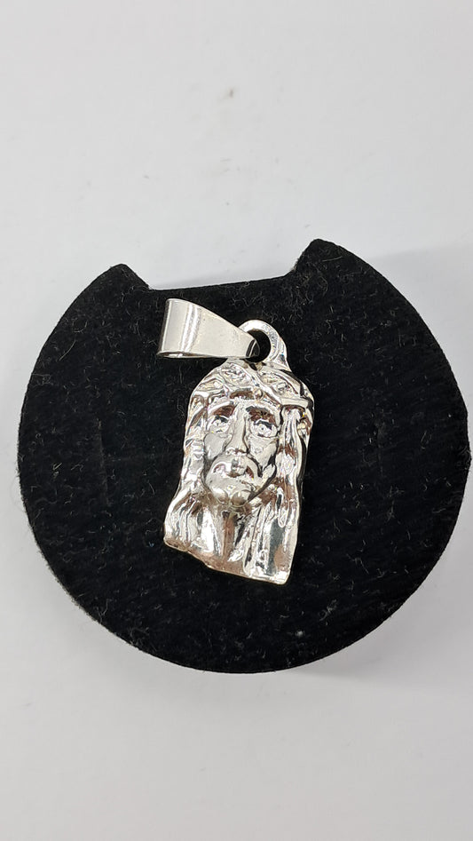 Dije Rostro de Cristo – Plata 925 (27 mm)