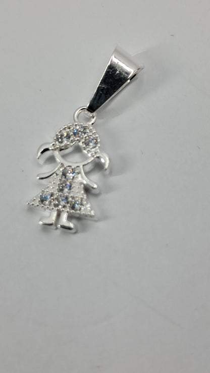 Dije Princesita Brillante - Plata 925