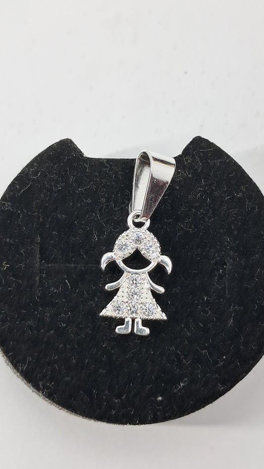 Dije Princesita Brillante - Plata 925