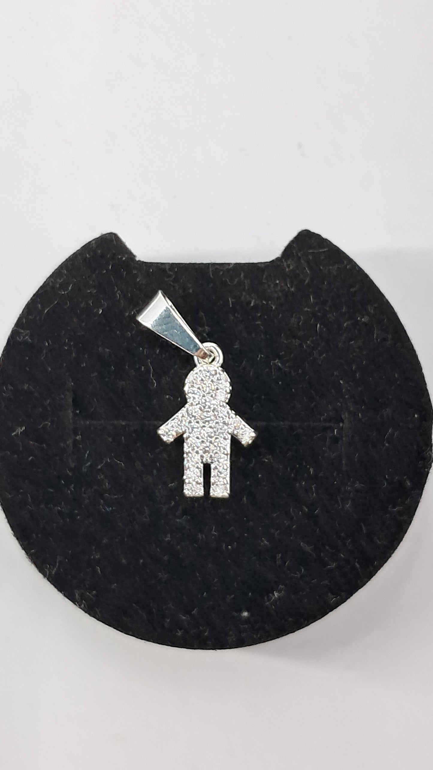 Dije Mi Primer Amor Pavé - Plata 925