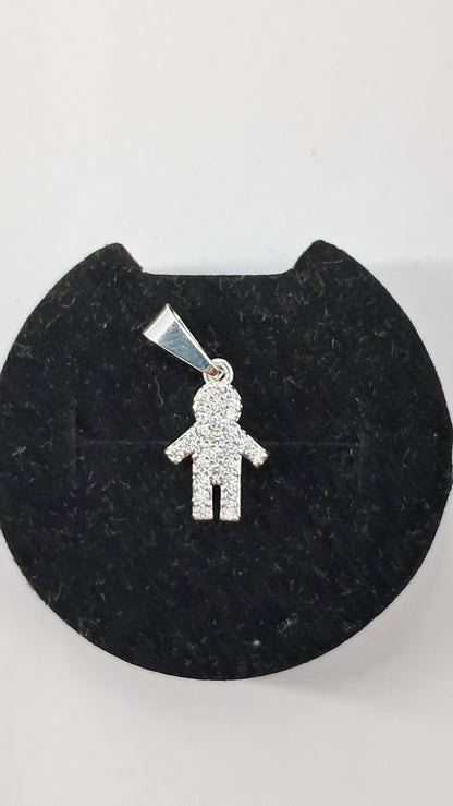 Dije Mi Primer Amor Pavé - Plata 925