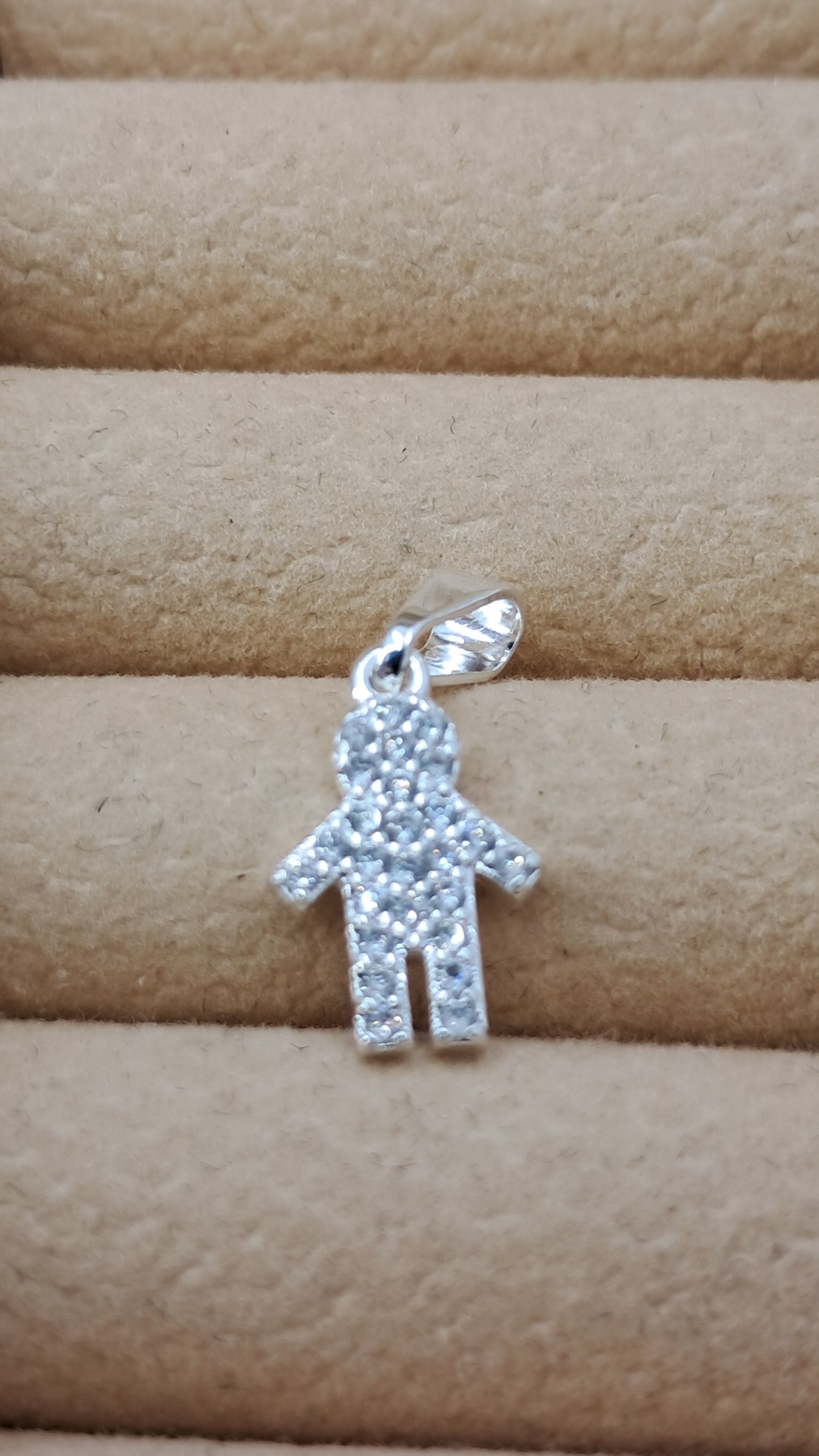 Dije Mi Primer Amor Pavé - Plata 925