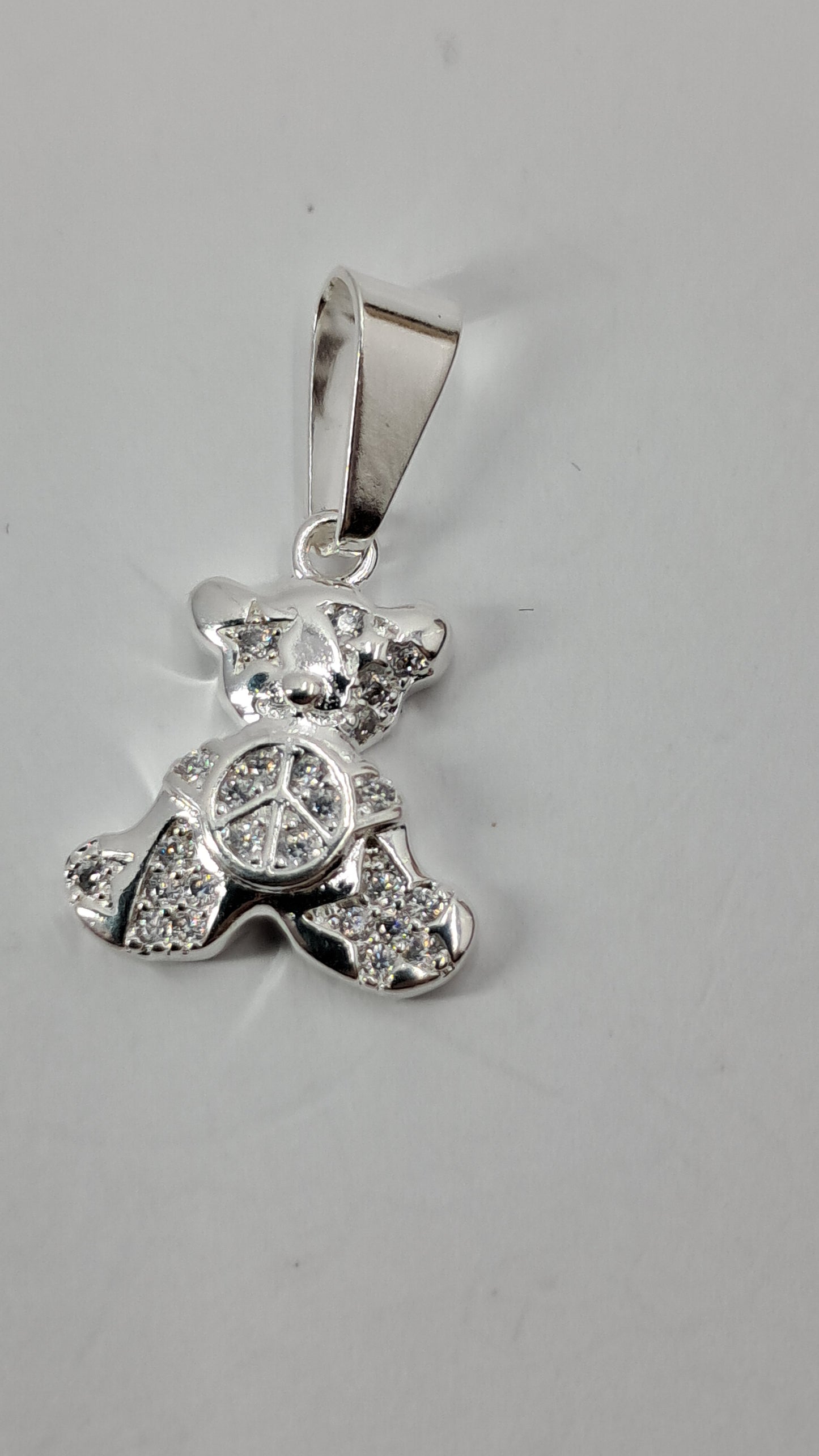 Dije Osito de la Paz Brillante - Plata 925