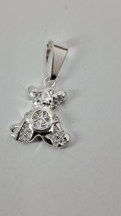 Dije Osito de la Paz Brillante - Plata 925