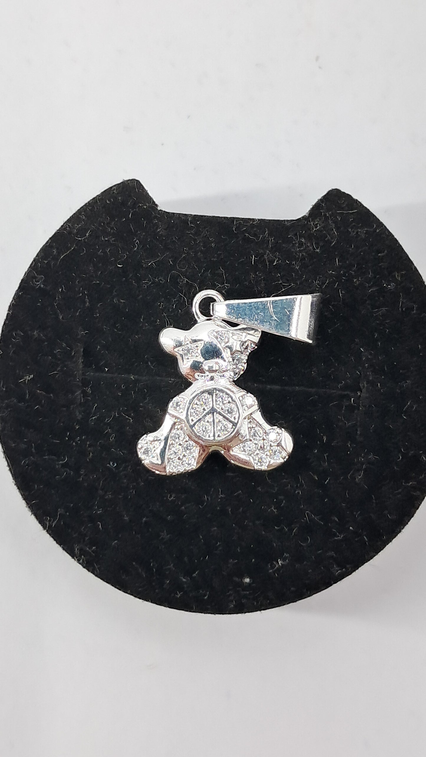 Dije Osito de la Paz Brillante - Plata 925