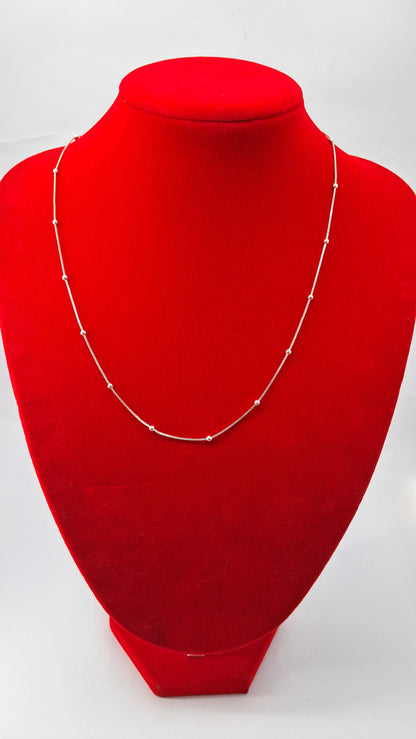 Cadena Plata 925 “Stellar Beads” – 49 cm / 2.3 g