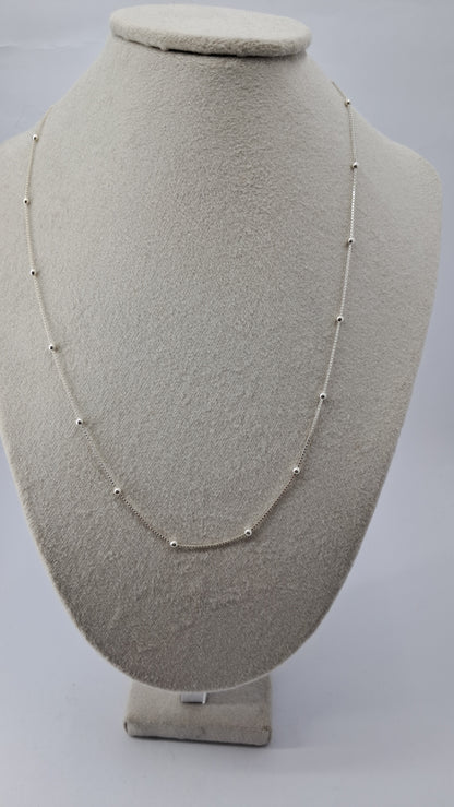 Cadena Plata 925 “Stellar Beads” – 49 cm / 2.3 g