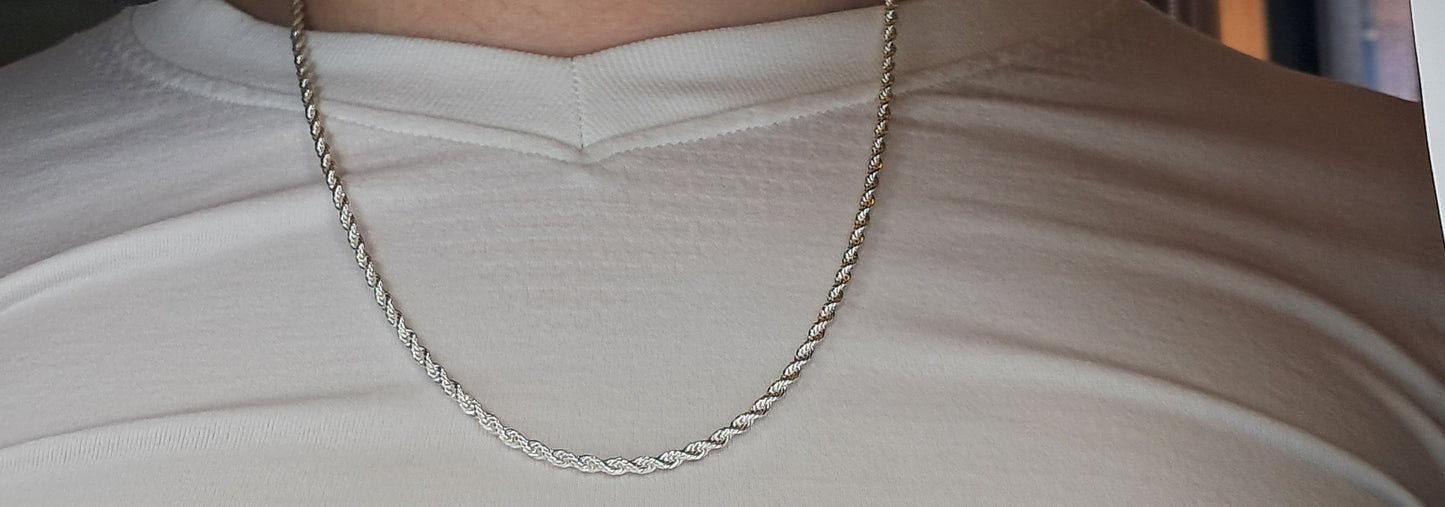 Cadena Turbillon Plata 925 “Rope Titan” – 57 cm / 14.1 g