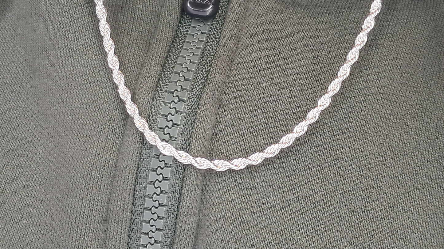 Cadena Turbillon Plata 925 “Rope Titan” – 57 cm / 14.1 g