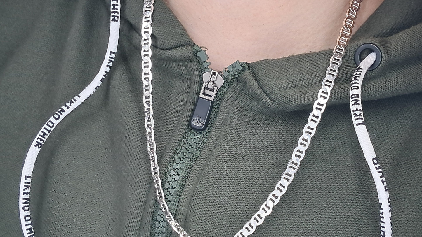 Cadena Plata 925 Titanio Urbano – 62 cm / 21.9 g