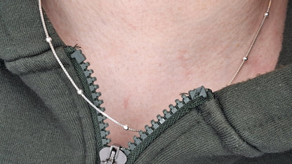 Cadena Plata 925 “Stellar Beads” – 49 cm / 2.3 g