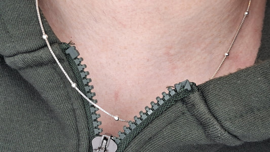 Cadena Plata 925 “Stellar Beads” – 49 cm / 2.3 g