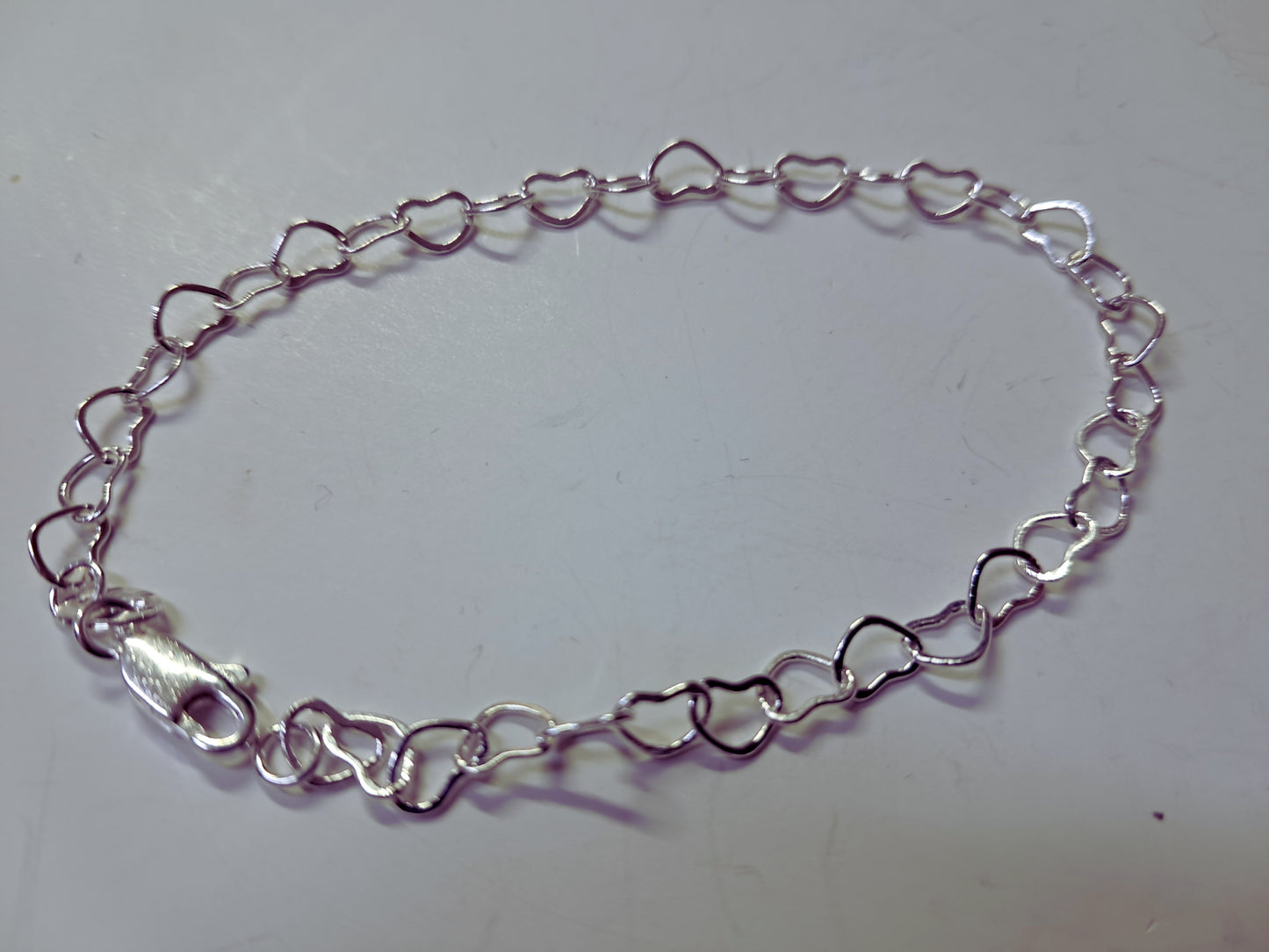 Pulsera de Corazones en Plata 925