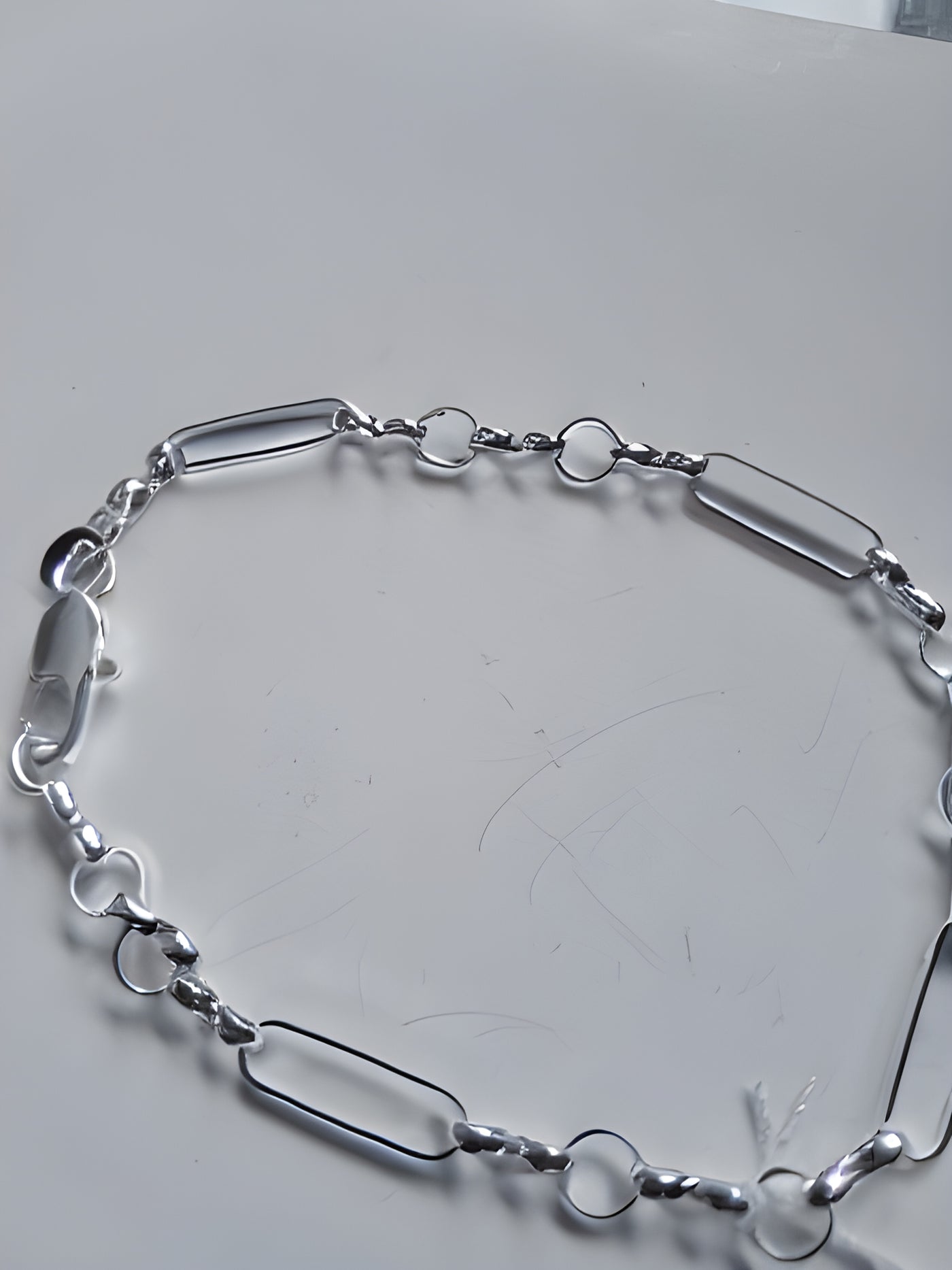 Pulsera Plata 925 Eslabones Mixtos – 20 cm (3 g)