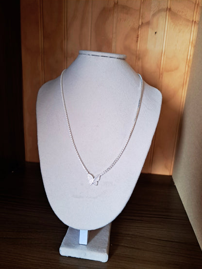 Collar Plata 925 — Colgante Mariposa con Circonitas