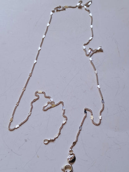 Collar Plata 925 — Diseño de Corazones Pulidos