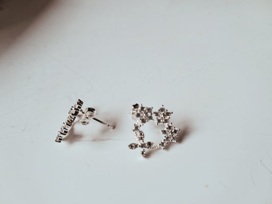 Aros Florales con Circonitas