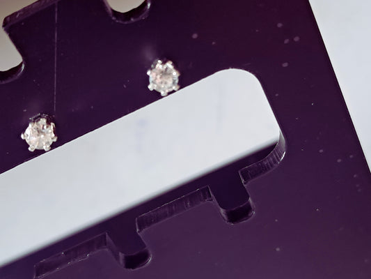 Aretes Tope Clásico Plata 925