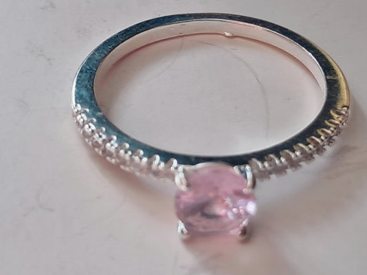 Anillo Plata 925 Rosa Aurora